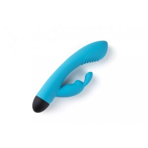 Vibratore Rabbit Ricaricabile in Silicone V6 – Blu