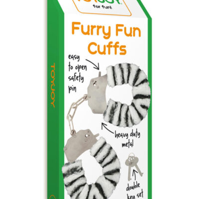 Furry Fun Cuffs Zebra