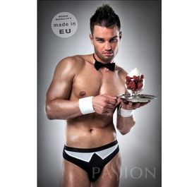 COMPLETO CAMERIERE NERO / BIANCO PASSION MEN LINGERIE