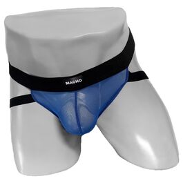 MACHO MX22NB JOCKSTRAP – BLUE FISHNET